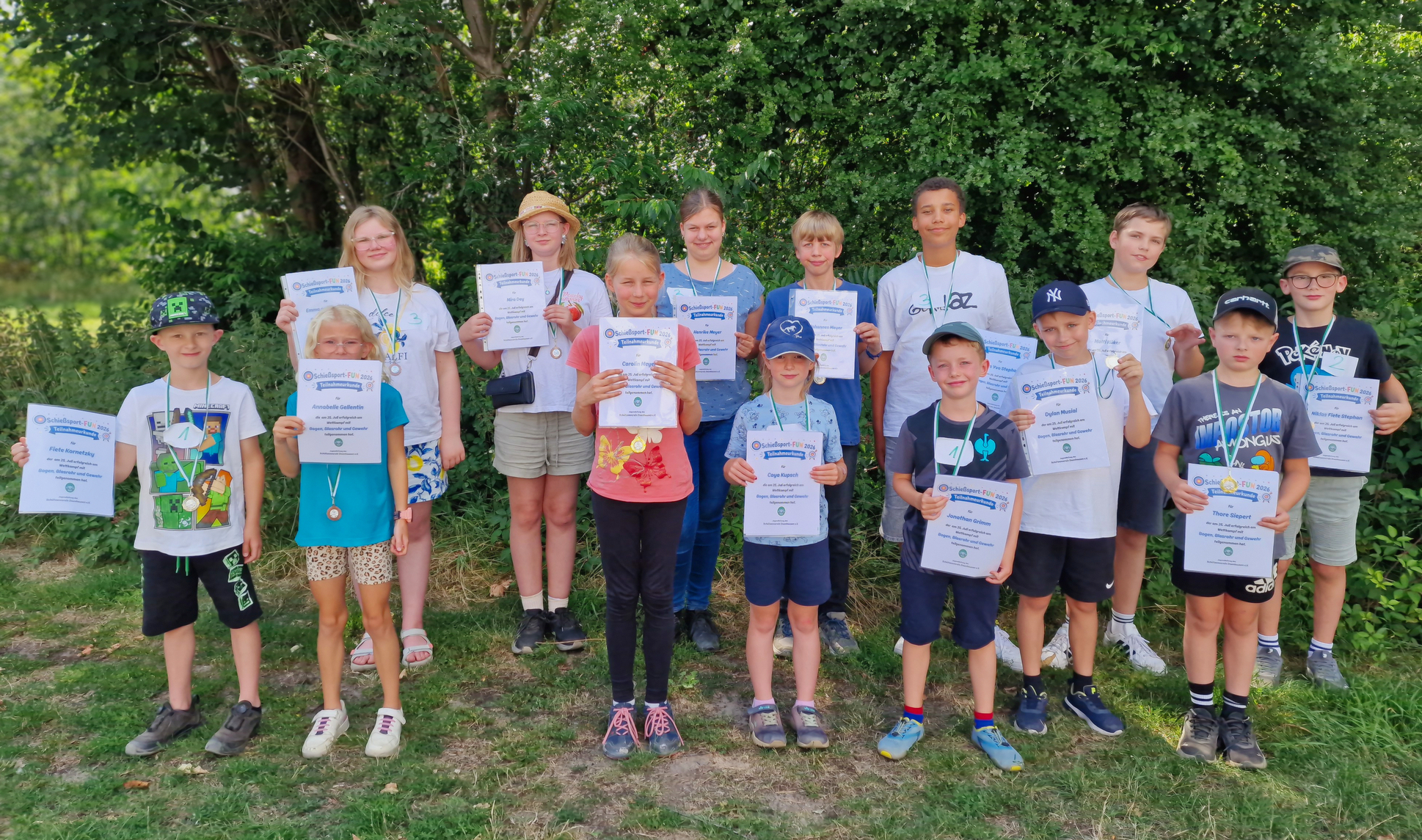 Schießsport-FUN begeistert 15 Kinder der Ferienkiste